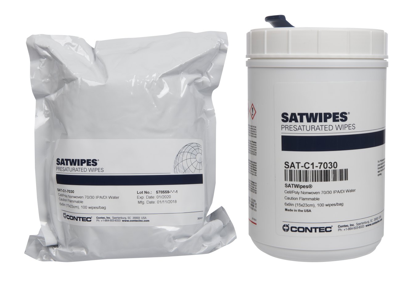 SATWIPES Sigma Wipes with 70% IPA and 30% DI Water-1