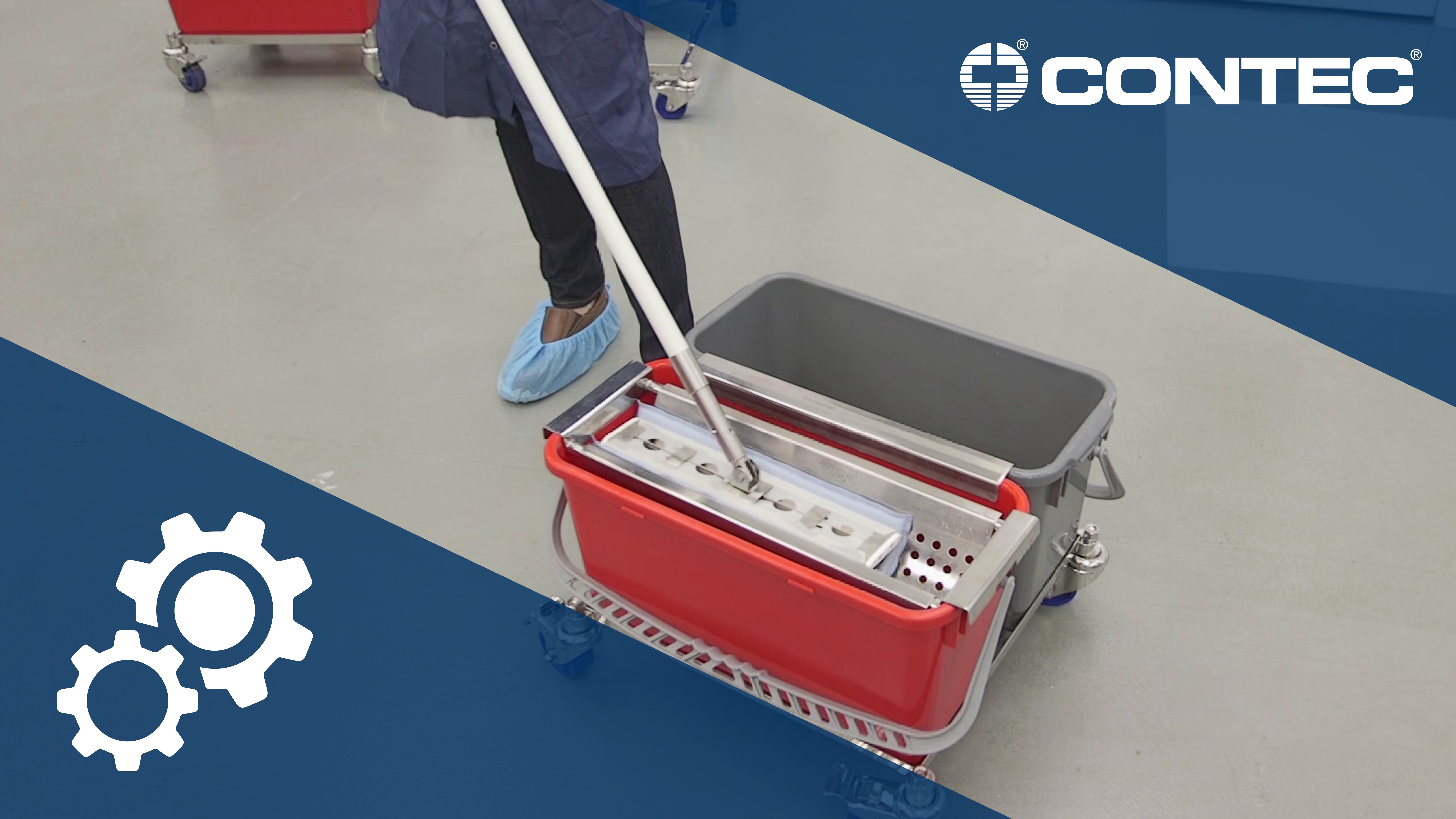 Image of 2-Bucket Mopping System - Correct Mopping Protocol