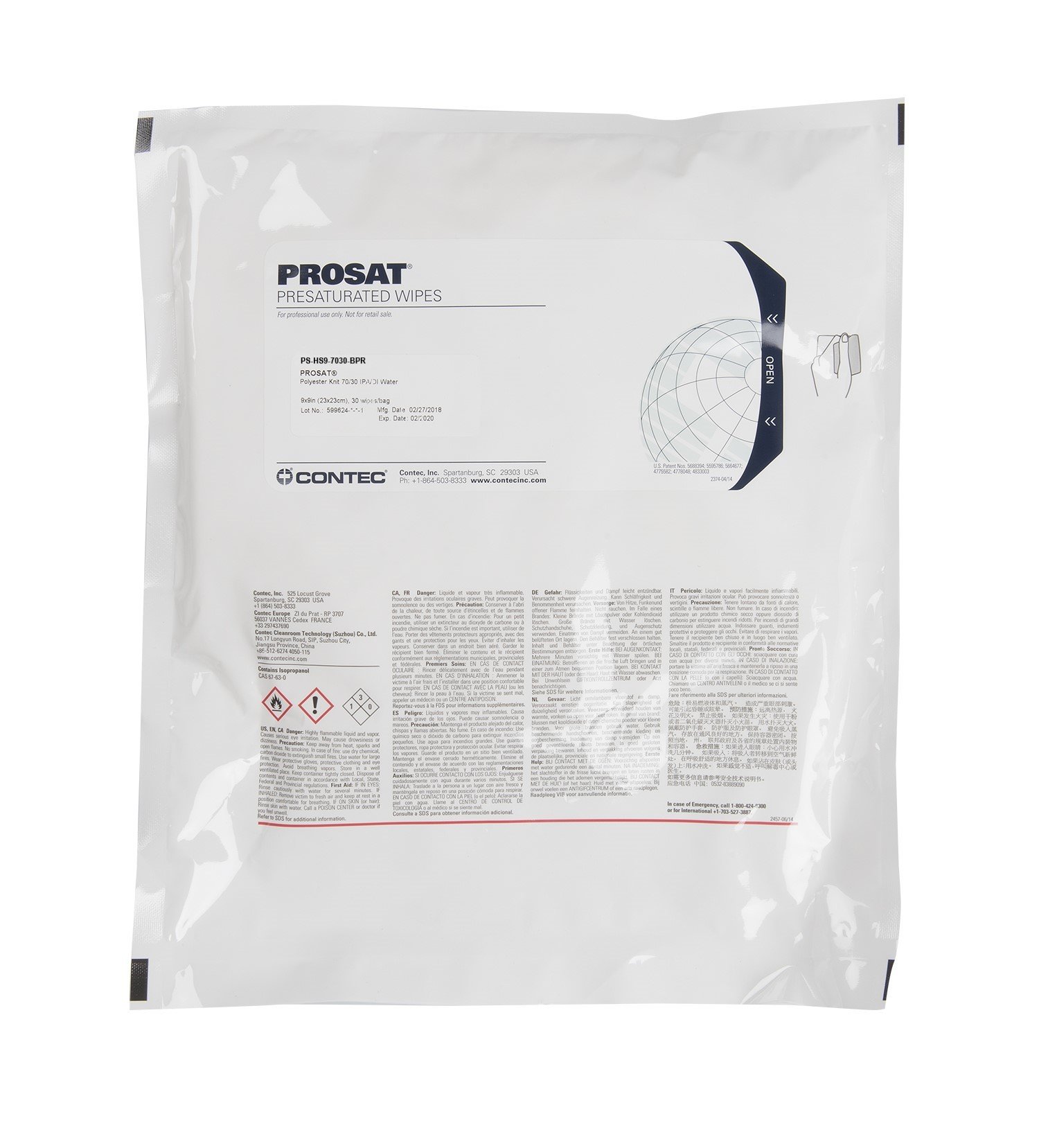 PROSAT Polynit Heatseal Wipes-1