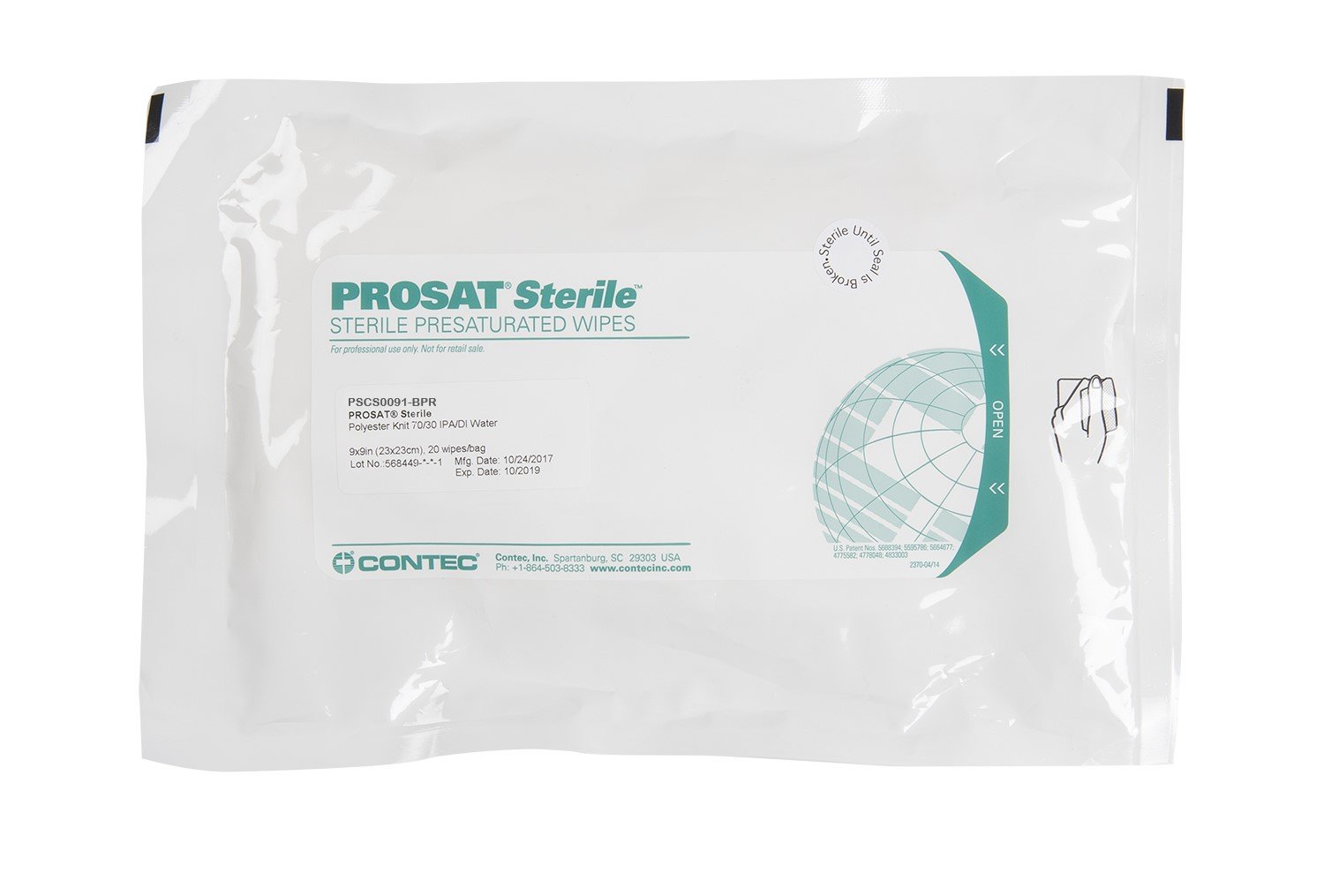PROSAT Sterile Polywipe-C Heatseal Wipes-1